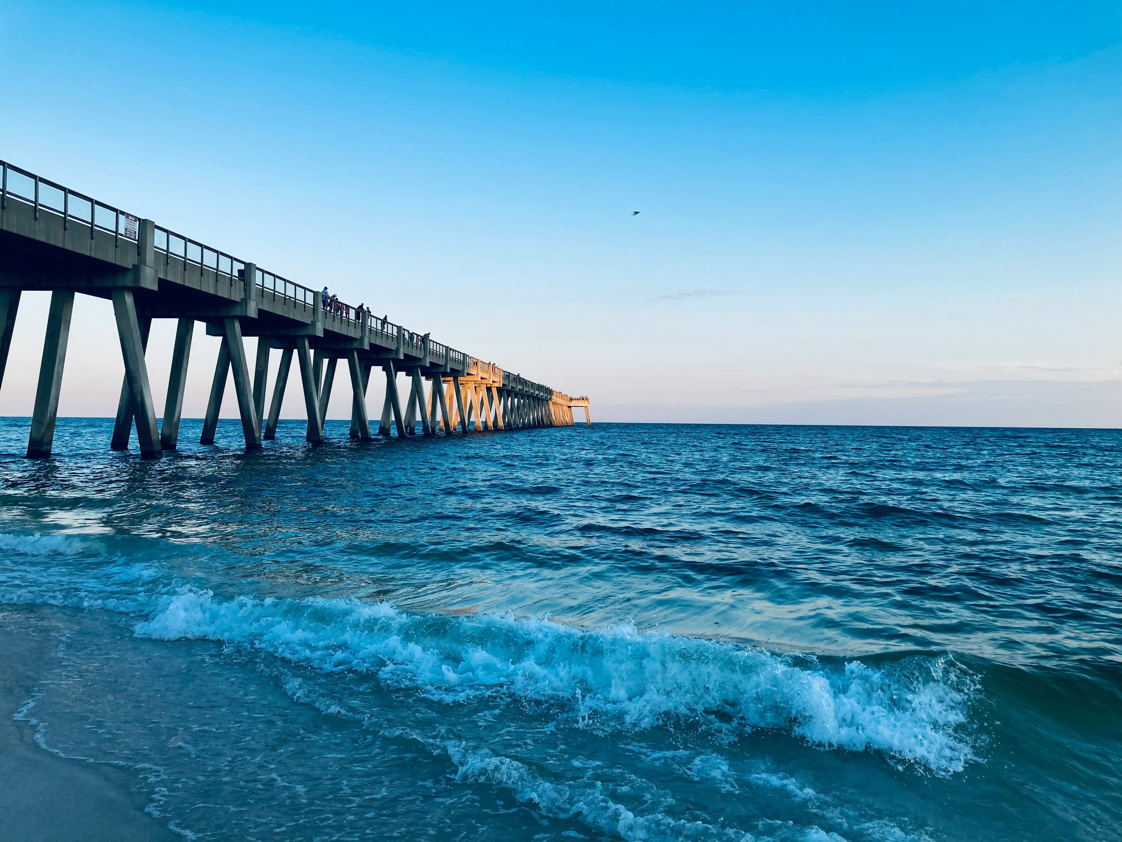 Navarre Beach and pier, Florida - quiet beaches and Gulf views
